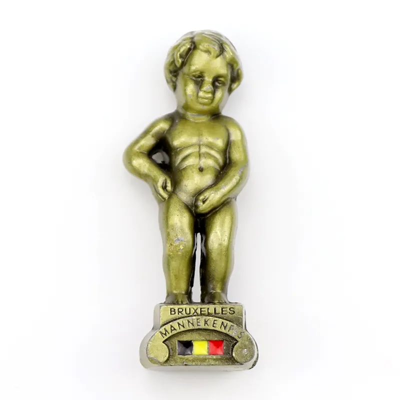 Fabricage Op Maat Gemaakt Belgium Brussels Toeristisch Souvenir 3d Metalen Ref Koelkastmagneet