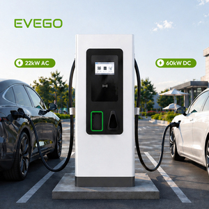EVEGO Estación <span class=keywords><strong>de</strong></span> Carga Rápida para Vehículos Eléctricos <span class=keywords><strong>de</strong></span> Uso Comercial Pesado con Certificación CE, Doble Conector DC:CCS2/CCS1 AC: Tipo 2, IP54, Compatible con 4G y WIFI - Product Image 5