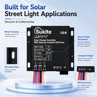 Contrôleur solaire MPPT professionnel Sukite 1230M 12V 8A 30W pour éclairage public, énergie solaire, projet d'éclairage extérieur