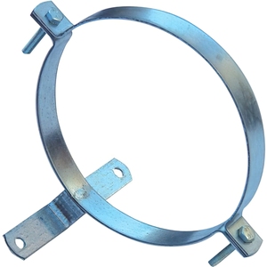 Morsetto per Tubo Flessibile Zincato con Supporto 130 mm - Product Image 1
