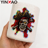 Pegatinas Personalizadas de Alta Calidad, Holográficas, Adhesivas, Resistentes al Agua, para Botellas de Agua, Impresión de Pegatinas Troqueladas