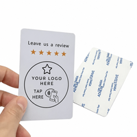 Tarjetas NFC RFID de Alta Calidad para Aumentar Reseñas, Tarjetas de Reseña NFC con Adhesivo