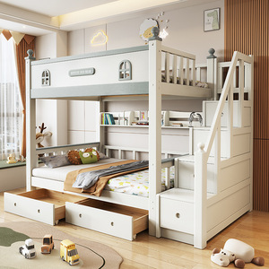 <span class=keywords><strong>2026</strong></span> Modernes, schlichtes Design: Doppel-Etagenbetten aus massiver Eiche mit Stauraum für Kinderzimmer – umweltfreundlich und im Angebot - Product Image 2