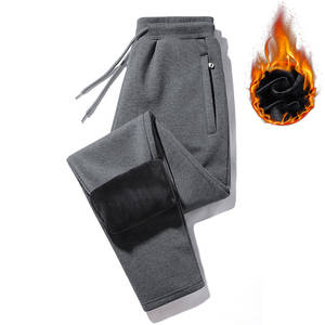 <span class=keywords><strong>Pantaloni</strong></span> Sportivi <span class=keywords><strong>Invernali</strong></span> da Uomo <span class=keywords><strong>in</strong></span> Pile Pesante di Cotone, <span class=keywords><strong>Pantaloni</strong></span> da Jogging Casual Elasticizzati e Caldi - Product Image 4