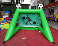Structure gonflable combinée en PVC avec but de football, château gonflable extérieur décoratif pour enfants, petite machine distributrice, jeux de carnaval, ballons