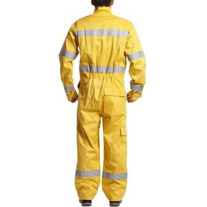 Overoles Ignífugos Antiestáticos Personalizados para Hombre EN11612 EN1149, Overoles Amarillos Ignífugos - Product Image 5