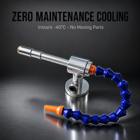 Pistolet à air froid Vortex à air comprimé pour le refroidissement des outils CNC, l'élimination des copeaux, le taraudage des métaux et les procédés de soudage