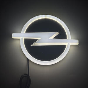 Emblème lumineux de <span class=keywords><strong>voiture</strong></span> 5D adapté à Opel Andorra avec les feux LED de l'emblème de la calandre, lumière fluide - Product Image 1