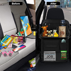 Grenzüberschreitende 600D Oxford-Stoff Auto-Organizer-Tasche für die Rückenlehne des Autositzes zur Innenraumaufbewahrung und als Esstisch, hergestellt in China - Product Image 3
