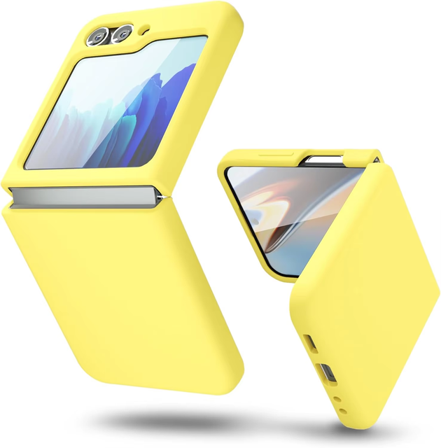 Fashion Liquid Silicone Shockproof Phone Case for Samsung Galaxy Z Flip 7 Anti Fingerprint Soft Rubber Protective Cover