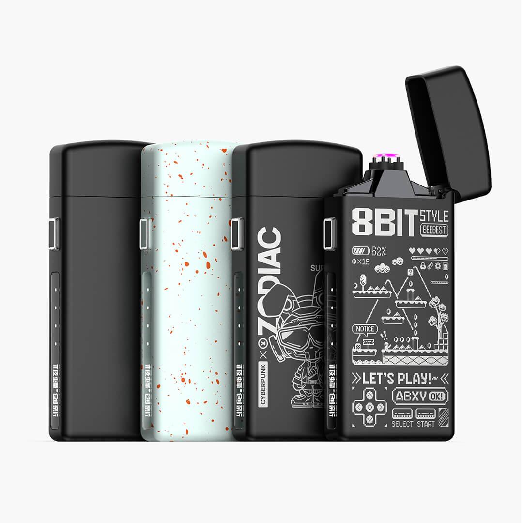 battery lighter cigarette Type C Mini Blow-to-Ignite Auto Shut-Off for Air Travel Outdoor No No Flame USB C Lighter Adapter in Rechargeable Battery Beebest L200 Rechargeable Plasma Lighter