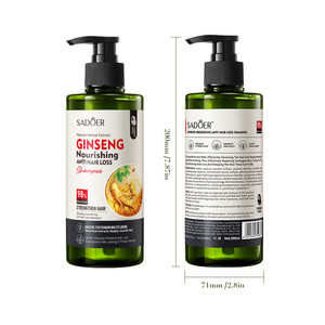 Champú Nutritivo Anticaída SADOER Ginseng Radix Polygoni Multiflori de Marca Privada para Aliviar la Picazón y la Caspa - Product Image 6