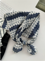 Elegante paisley katoenen bandana, draagbare decoratieve vierkante hoofdsjaal voor dagelijks gebruik, cadeau, bijpassend voor buitenactiviteiten