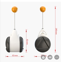 Jouet interactif pour chat, écologique, luxueux et moderne, avec boule et bâton, design à roulettes coulissantes, jouet amusant pour chats