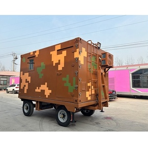 Contenedor Móvil de Aluminio con Plataforma Cuadrada Grande, Refugio Móvil para Camiones de Comida con Función de Elevación - Product Image 5