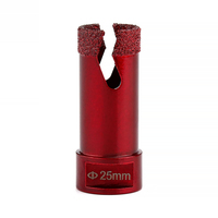 Ensemble de forets diamantés à noyau M14, brasés sous vide, pour marbre, pierre, carrelage en porcelaine