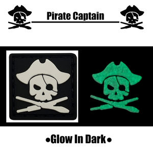 Mini Crâne de 1 pouce avec couteau 2D Rubber Cloth <span class=keywords><strong>DIY</strong></span> Sew-on Applique Glow in Dark Skull Man <span class=keywords><strong>Pirate</strong></span> Rubber Patch for Bag Hat Sew-on - Product Image 4