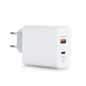 Europa Wandstekker Voedingsadapter Telefoon Type C Qc 3.0 Snel Opladen Type-C Pd 18W Reis 9V 2a 12V 1. 5a Usb-C 5V 3a Usb Oplader