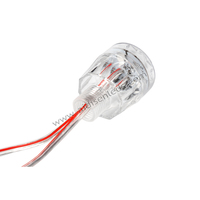 Personalizable 45mm impermeable DC24V LED punto luz PC lámpara cuerpo para ruedas de la fortuna y carrusel decoraciones Carnaval