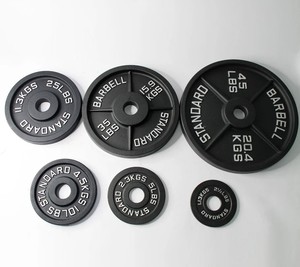 بيع بالجملة معدات رياضية لوحات وزن من الحديد الزهر لوحة وزن الحديد لرفع الأثقال - Product Image 4