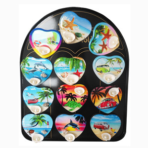 2019 mặt hàng mới Eva nam châm với lớp phủ epoxy thân thiện với môi có thể tái sử dụng hình trái tim để trang trí nhà - Product Image 1