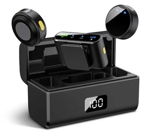 Micro không dây đeo cài áo chuyên nghiệp, mini, kỹ thuật số, có hộp đựng pin, dùng cho máy ảnh và podcast - Product Image 3