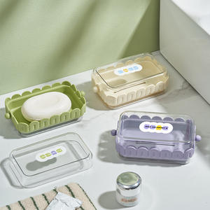 Commercio all'ingrosso della fabbrica trasparente doppio strato PET Luxe scatola di sapone con coperchio scatola di sapone di imballaggio personalizzato - Product Image 2