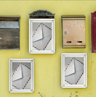 Boîte aux lettres murale transparente extérieure en acier, antirouille, étanche, antivol, durable, couleur personnalisable, sécurisée