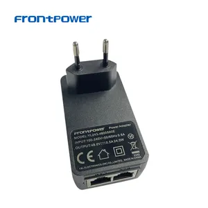 Adaptor POE pasif Ethernet, 24V 48V 0, 5a 1A Power Over 48V 0, 5A Poe injektor untuk kamera nirkabel/kotak set-up TV