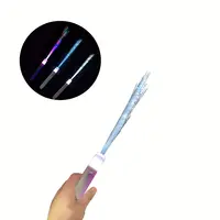 Ishine Light Up bacchetta White Glow Toy Stick ottima Idea regalo lampeggiante bacchetta magica a Led in fibra ottica per bambini ragazzi e ragazze