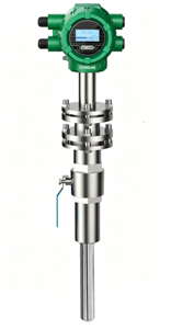 Débitmètre d'insertion M6811 SS316 PEEK pour tuyaux DN40-DN8000, débitmètre d'eau numérique LCD, raccordement à chaud PN25 130°C - Product Image 3