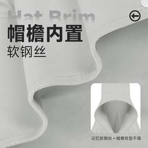 Women's Sun Protection Hat Wide Brim Breathable UV Shield Cycling Hiking Outdoor Sports Cap Solid Color Adult Use - Product Image 4