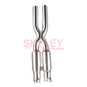 Tubo X de resonador de rendimiento para Maserati Quattroporte 4.2L/4.7L M139 Sedan 2004-2013 SS 304 Tubo medio de escape de igual longitud - Product Image 6