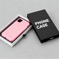 Boîte d'accessoires pour téléphone portable avec logo personnalisé, boîte pour étui de téléphone, boîte d'emballage cadeau imprimée en couleur, boîte à tiroir