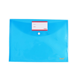 Foska bán buôn đa năng A4 Pp nhựa 5 màu sắc rõ ràng tập tin tài liệu thư mục với nhãn Pocket & Snap Nút đóng cửa - Product Image 6
