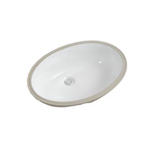Lavabo de Cerámica de una Pieza con Fondo Plano, Lavabo Cuadrado de Piedra Natural para Empotrar, Lavabo de Baño con Diseño Redondo - Product Image 6