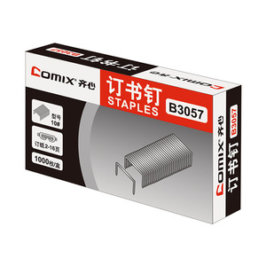 Comix <b>Staples</b> B3057 No. 10 1000 Pieces Per Box For 2-16 Pages - Product Image 2