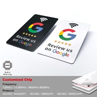 Kartu Bisnis RFID NFC Kustom PVC Kosong 213/215/216/1k Dicetak dengan Logo Pembayaran Nirsentuh Pintar dengan Kemasan Kayu Mewah