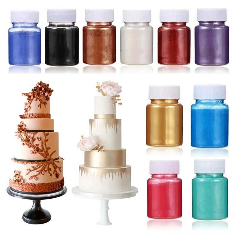 Vendite calde della fabbrica decorazione colorante per uso alimentare pigmenti commestibili di perle pigmenti di Mica per bevande torte cioccolatini di caramelle