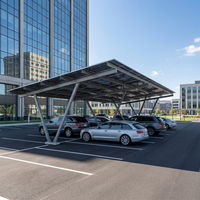 Structure de montage de carport solaire pour parking commercial, en acier profilé sur mesure, galvanisée à chaud, avec plans de projet