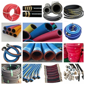 สายไฮดรอลิกแรงดันสูงพร้อมข้อต่อ R1 R2 1SN/2SN/<span class=keywords><strong>4SH</strong></span>/4SP ความยาว 5ม.-20ม. สายยางไฮดรอลิกถักลวดเหล็กสำหรับน้ำมัน - Product Image 2