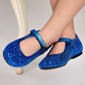 Sur Mesure Chaussures Plat Enfant Paillettes Cuir Mary Jane Designer Espagnol Chaussures - Product Image 3