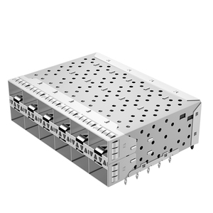 2149328-1 2007562-3 2007562-1 Cage SFP+ TE compatible 2x6 ports traversants <span class=keywords><strong>240P</strong></span> à montage par pression avec conduits optiques - Product Image 1
