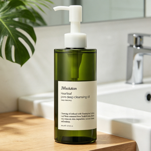 Aceite Limpiador Heartleaf de JMSOLUTION Hecho en Corea, 200 ml, Aceite para Eliminar Puntos Negros de Poros Profundos, Limpiador Facial Suave para Maquillaje - Product Image 1