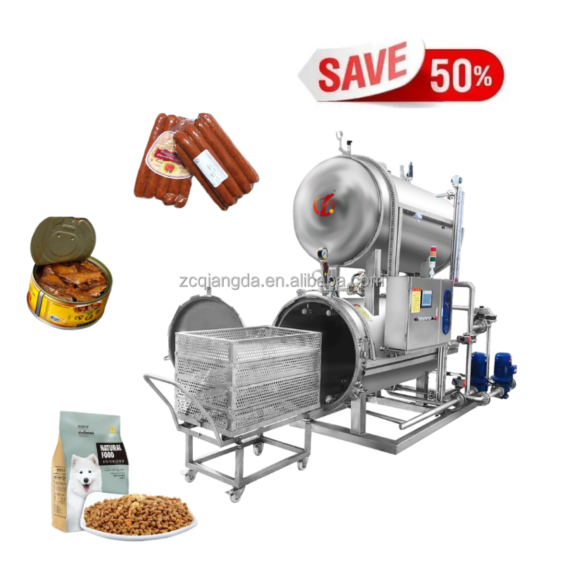 Ретортная машина для производства мяса, пищевых продуктов, промышленный автоклав для консервирования, стерилизатор высокого давления