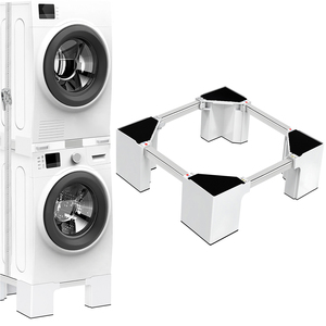 Nouvelle arrivée 2025, socle pour lave-linge domestique avec hauteur réglable de 3/6/9 pouces, facile à installer, support réglable pour lave-linge, réfrigérateur - Product Image 1