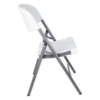 Chaise Pliante en Plastique Blanche Portable de Gros pour Mariages, Événements, et Salles à Manger