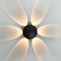 Hagood 4W 6W 8W applique murale LED étanche en forme de fleur pour salon chambre hôtel intérieur extérieur applique murale LED décorative
