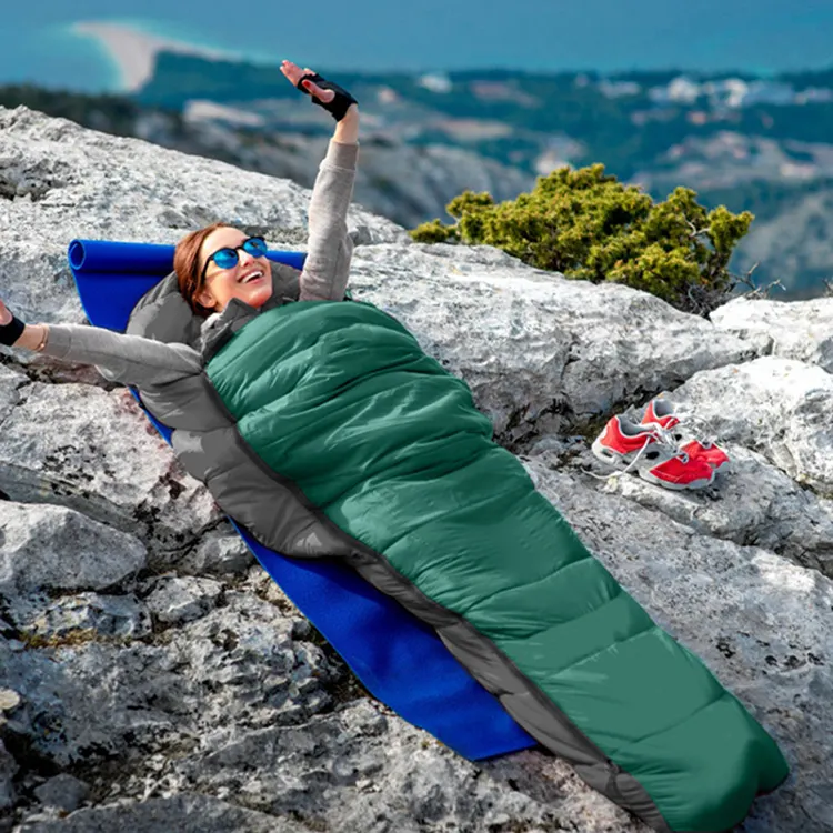 ถุงนอนกันน้ำสำหรับผู้ใหญ่,ถุงนอนปีนเขาเดินป่าตั้งแคมป์เดินทางฤดูหนาว