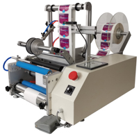 Machine d'étiquetage de bouteilles rondes d'applicateur d'étiquettes double face de contrôle PLC